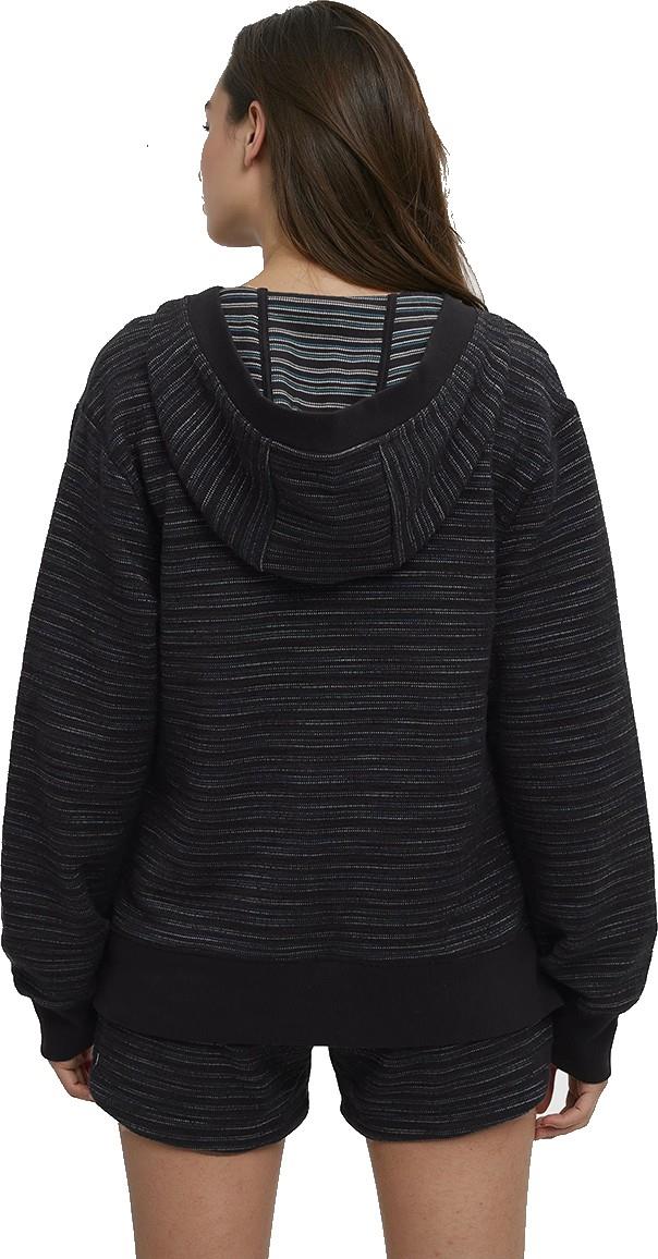 Shore Hoodie - Womens - meteorite black flash stripe 1