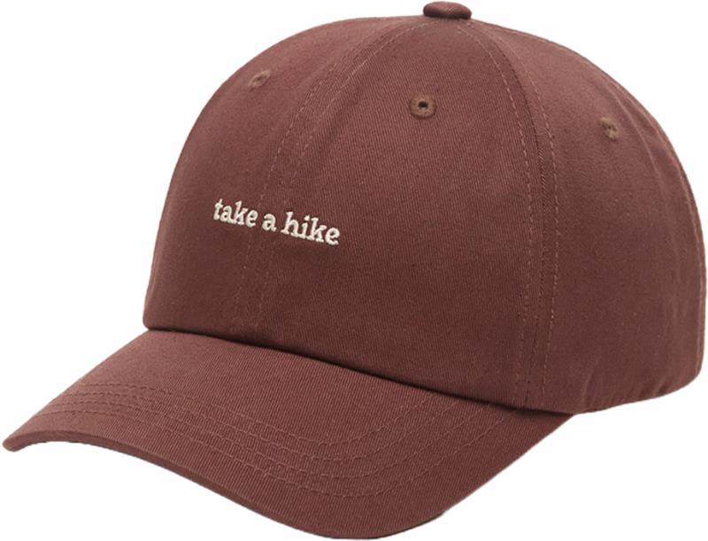 Slogan Peak Hat - deep mahogany / take a hike 1