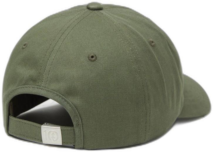 Slogan Peak Hat - deep olive / i like your dog 1