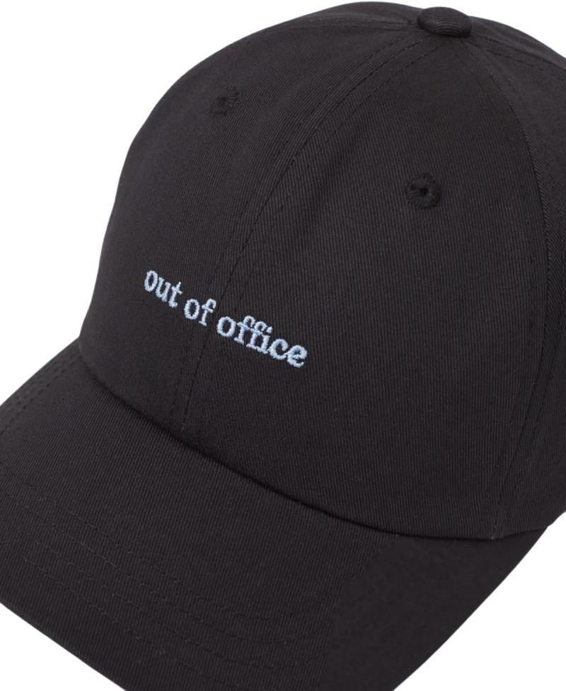 Slogan Peak Hat - meteorite black / out of office 1