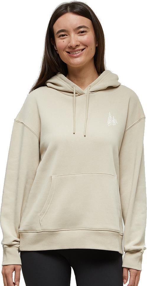 Snowy Trees Hoodie - Womens - pale oak / white 1
