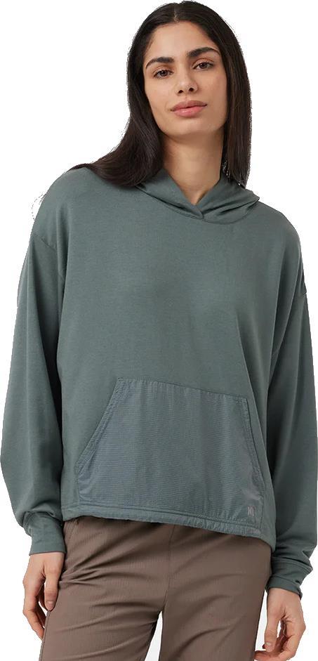 SoftTerry Light Bungie Cord Hoodie - Womens - Light Urban Green / Eucalyptus 1