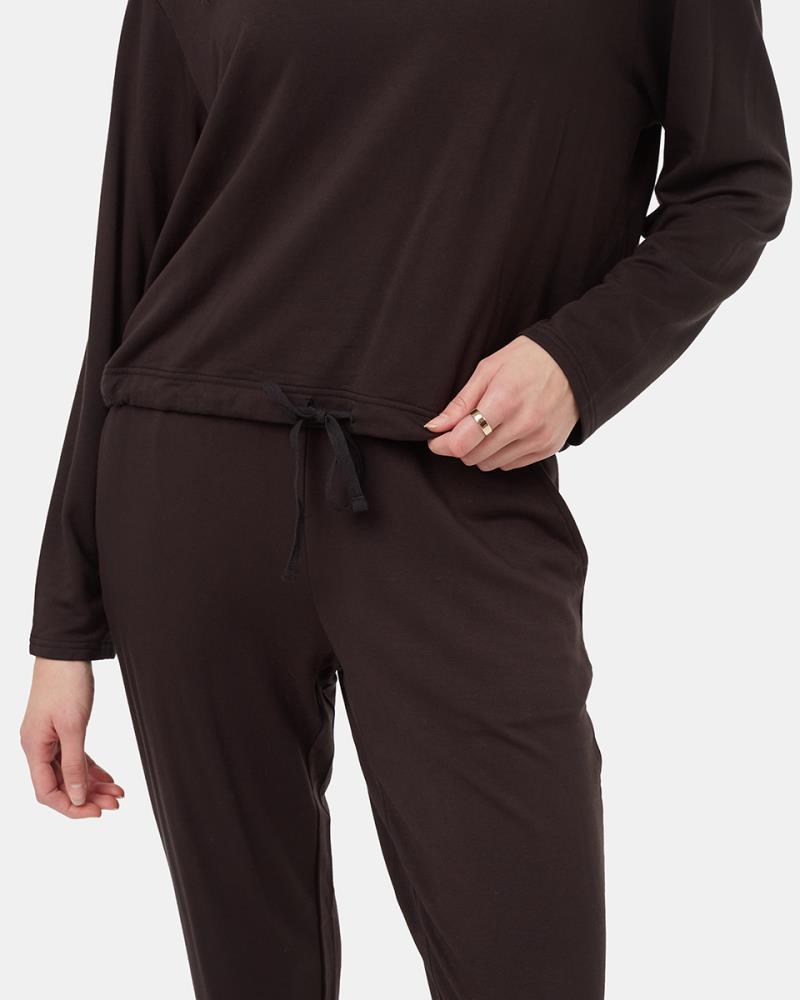 Soft EcoTerry Notch Neck - Womens - meteorite black 1