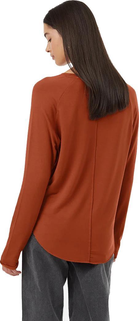 Soft EcoTerry Shirttail Crew - Womens - toffee 1