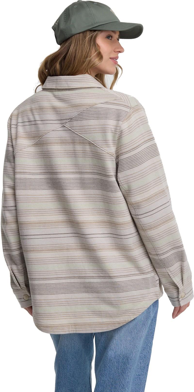 Somerset Shacket - Womens - sand stone multi stripe 1