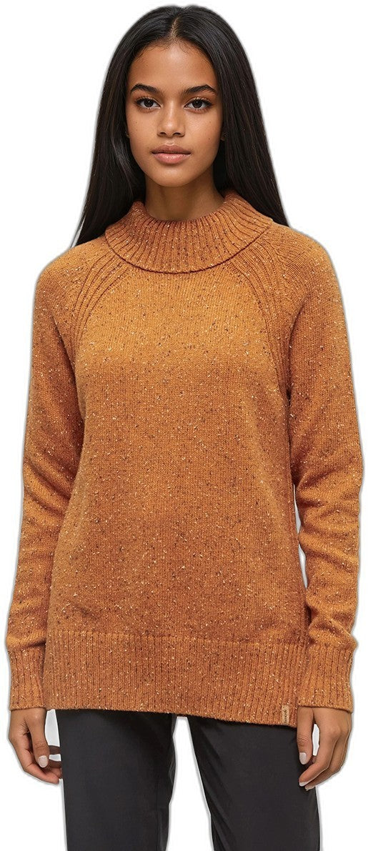 Spokane Nep Sweater - Womens - burnt caramel nep 1