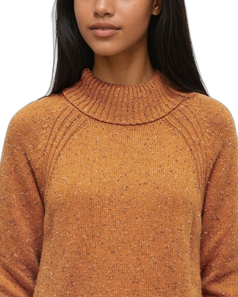 Spokane Nep Sweater - Womens - burnt caramel nep 1