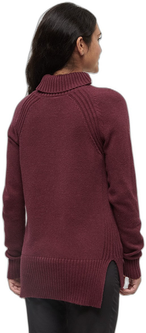 Spokane Sweater - Womens - deep burgundy heather 1