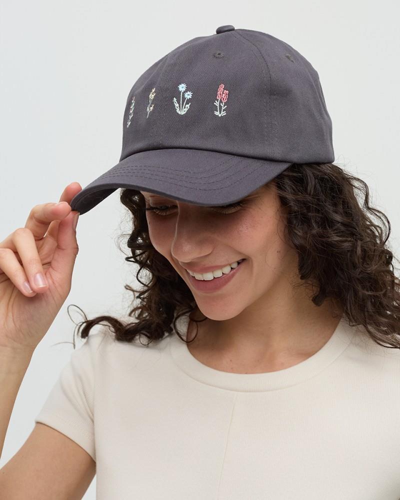 Spring Flora Peak Hat - graphite / light moss 1