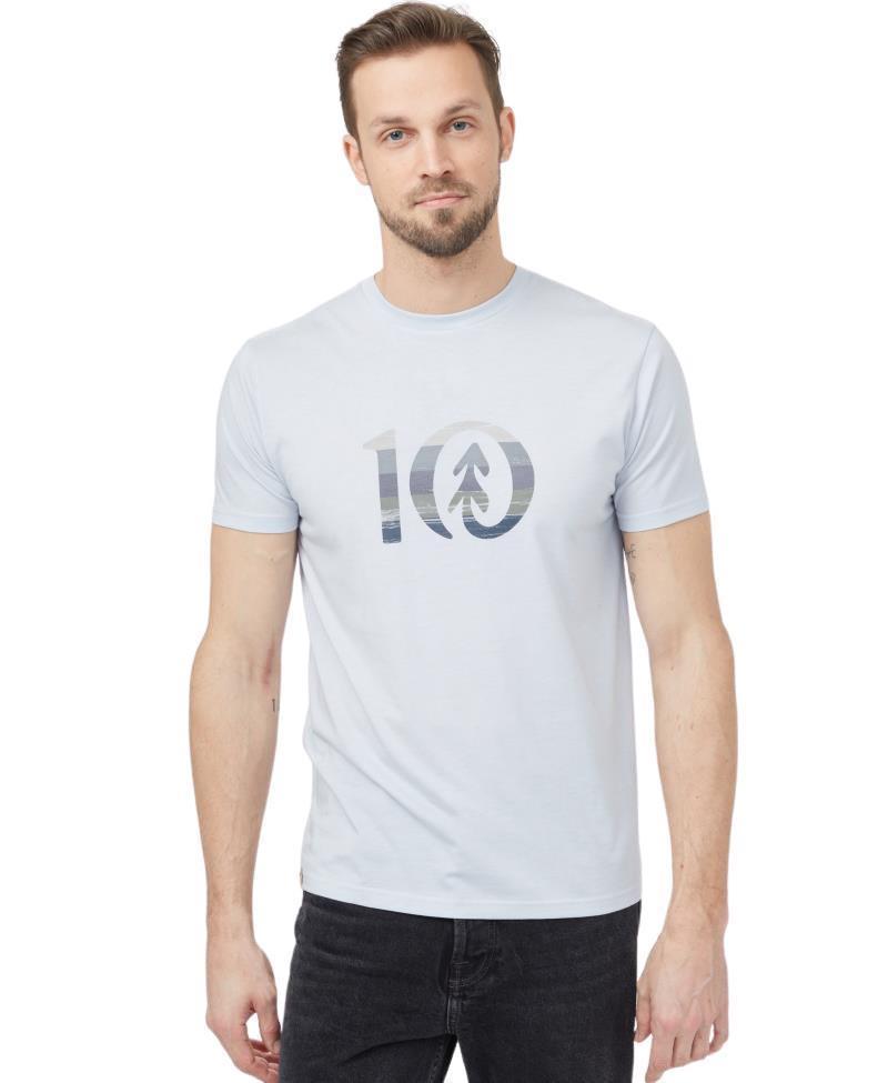 Spruce Stripe Ten T-Shirt - Mens - ocean air blue heather 1