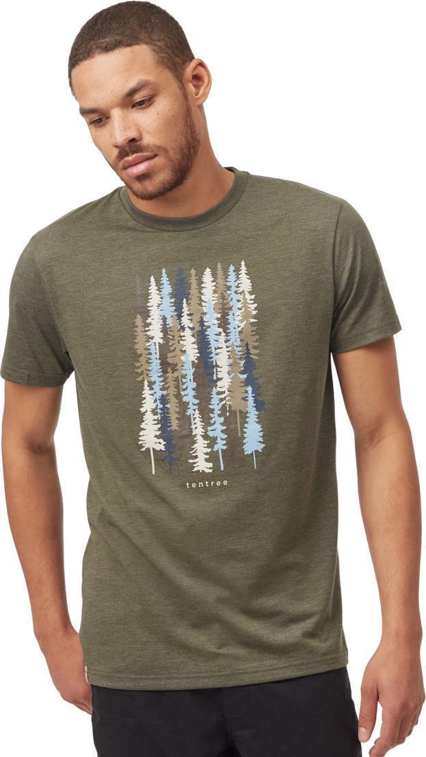 Spruced Up T-Shirt - Mens - olive night green heather 1