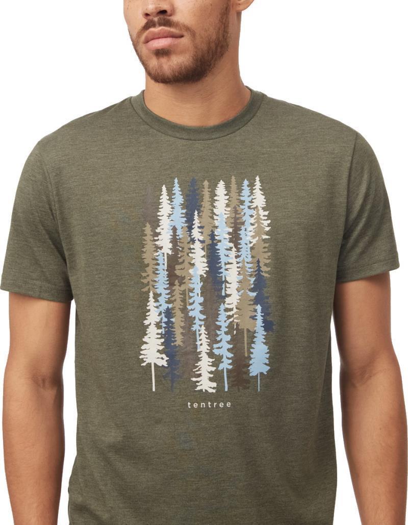 Spruced Up T-Shirt - Mens - olive night green heather 1