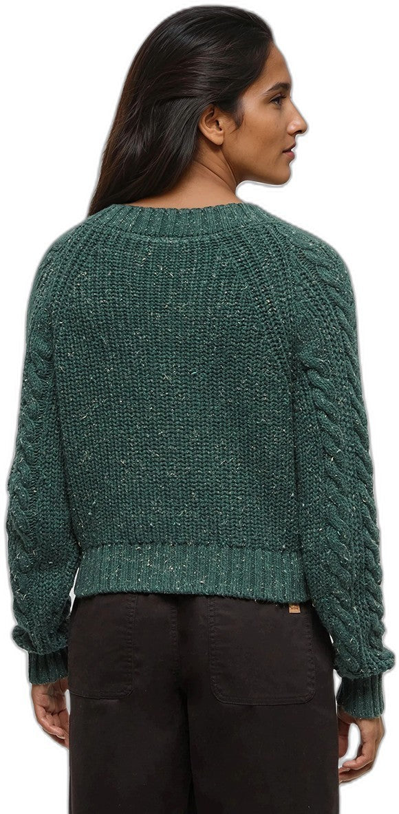 Stillwater Cardigan - Womens - forest pine nep 1