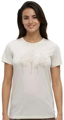 Summer Flora T-Shirt - Womens - undyed / creek stone 1