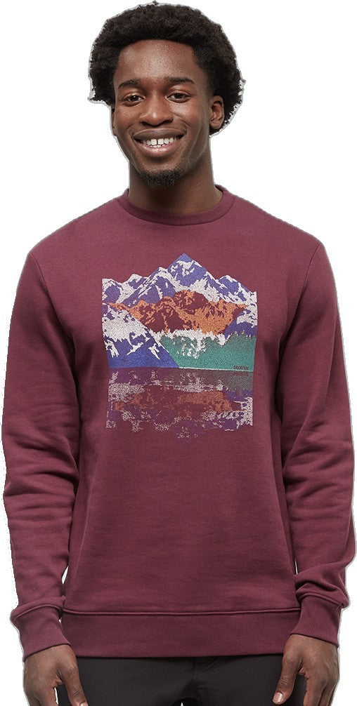 Summit Reflection Crew - Mens - deep burgundy / seaport 1
