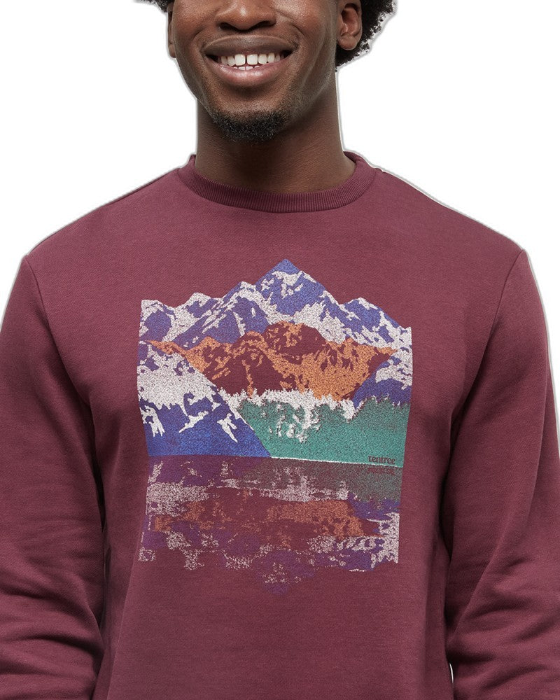 Summit Reflection Crew - Mens - deep burgundy / seaport 1