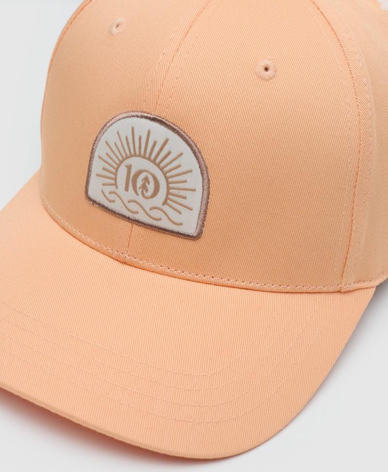 Sunrise Logo Elevation Hat - orange sherbet / white oak 1