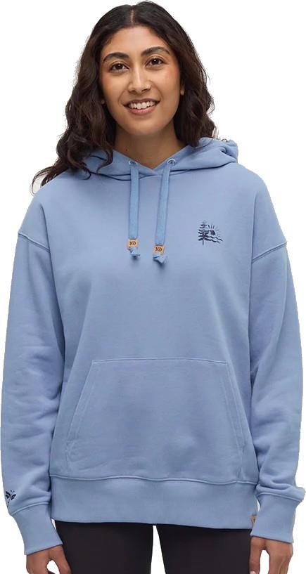 Sunrise Relaxed Hoodie - Womens - lakeside blue / midnight blue 1