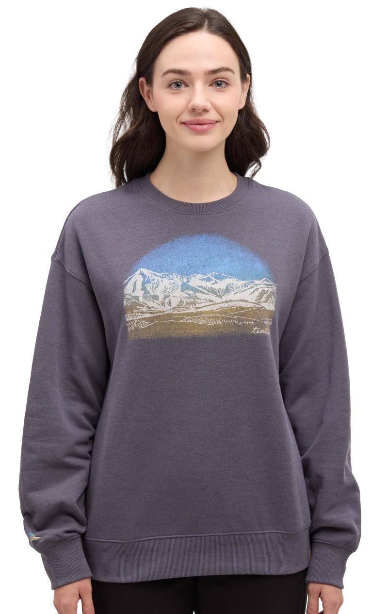 Sunset Ridge Relaxed Crew - Womens - shadow / white oak 1