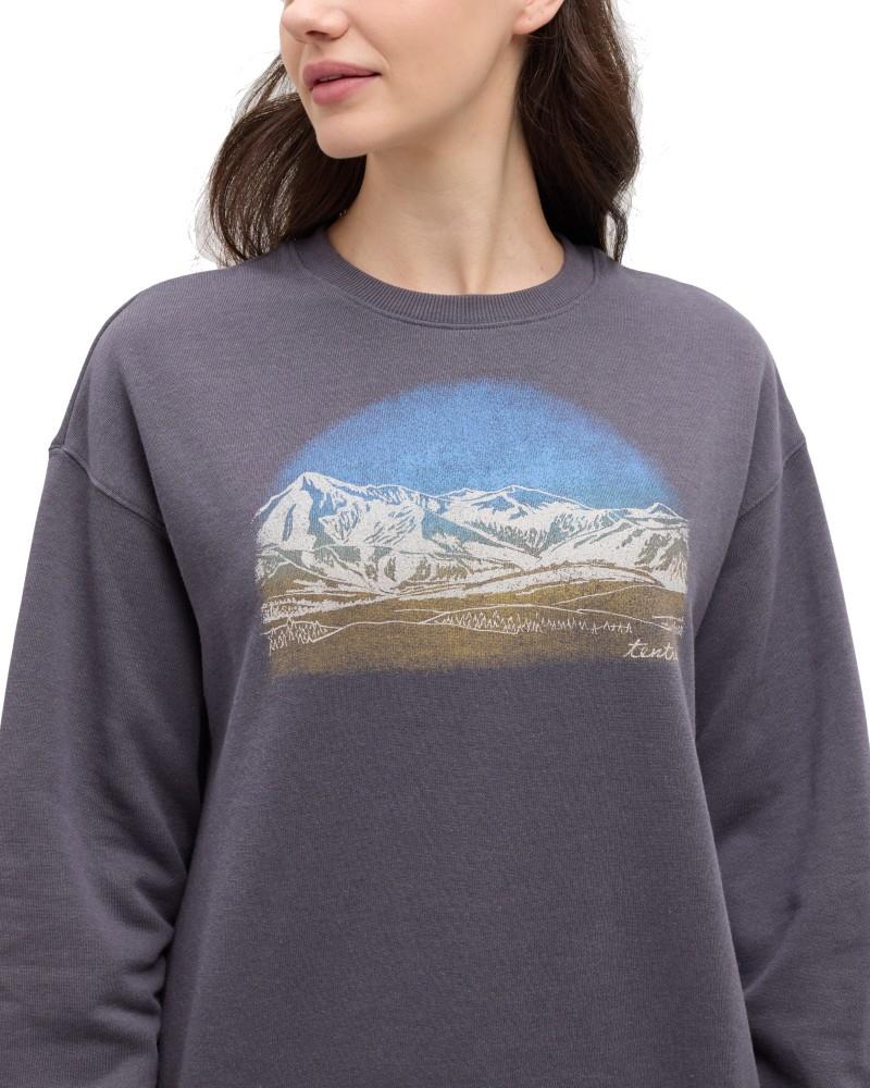 Sunset Ridge Relaxed Crew - Womens - shadow / white oak 1