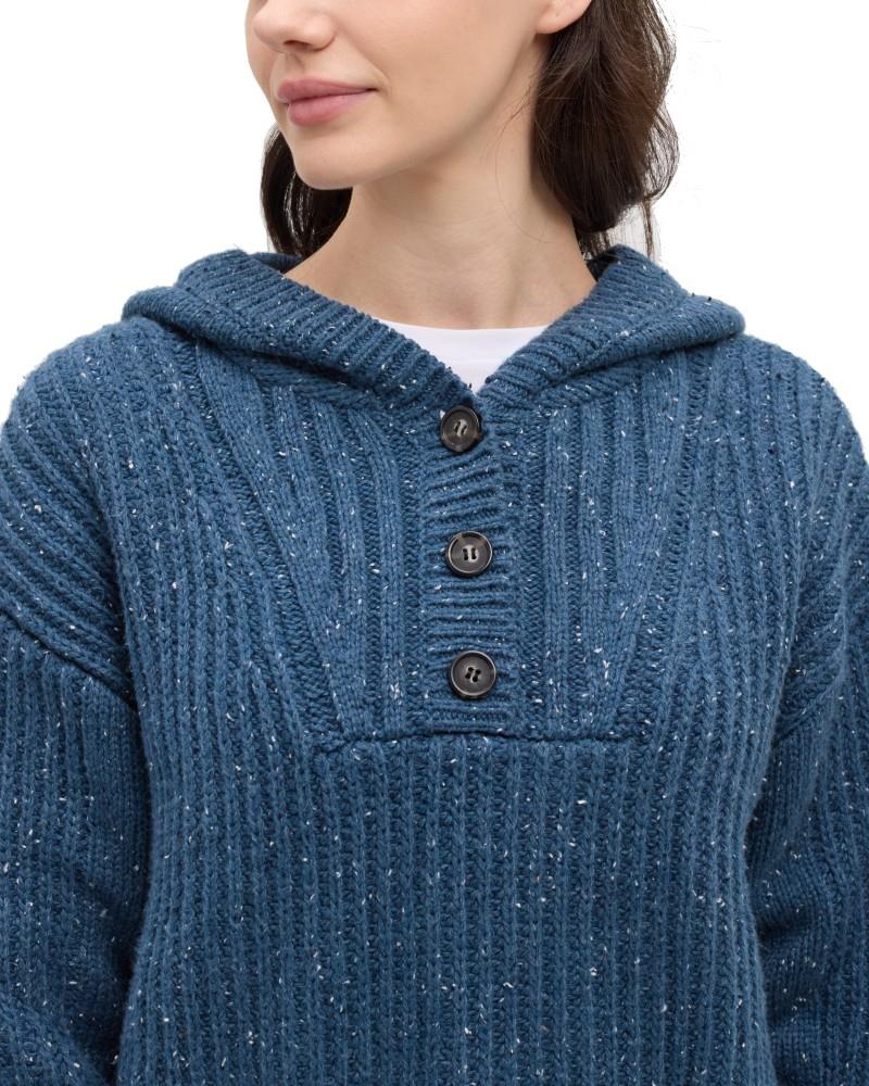Temple Fleck Sweater - Womens - blue horizon fleck 1