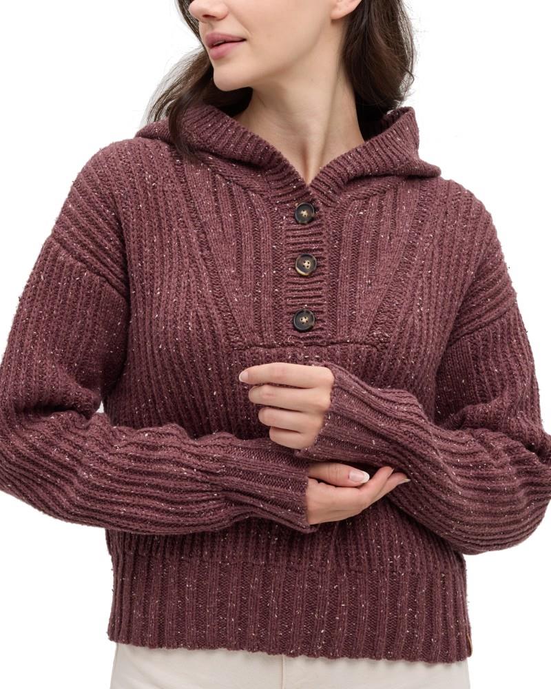 Temple Fleck Sweater - Womens - mauve stone fleck 1