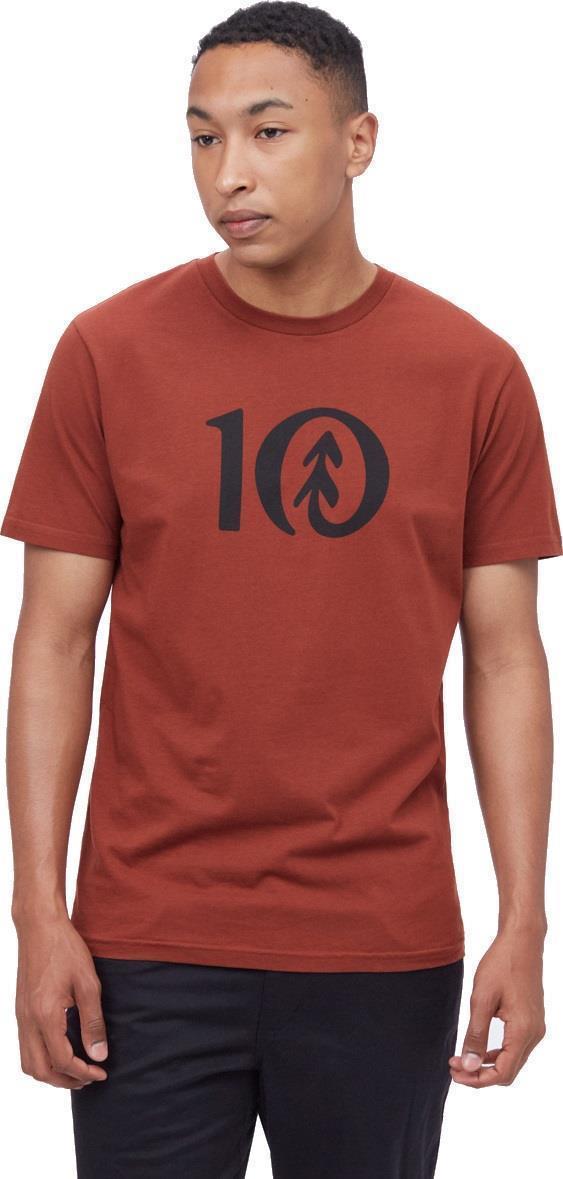 Ten T-Shirt - Mens - cherry mahogany 1