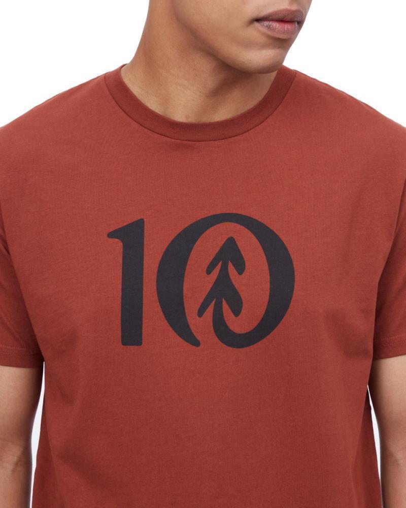 Ten T-Shirt - Mens - cherry mahogany 1