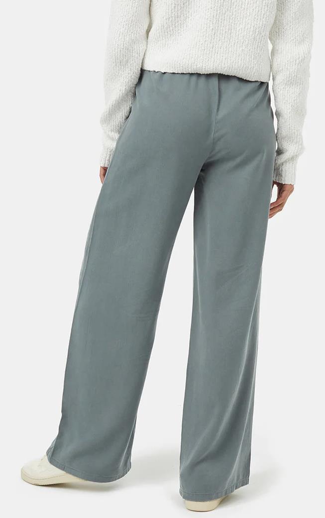Tencel Wide Leg Pants - Womens - Light Urban Green 2