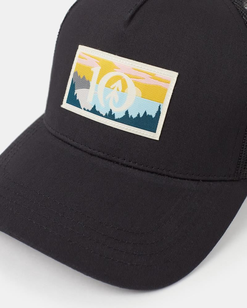 Tentree Bay Altitude Hat - meteorite black / golden apricot 1