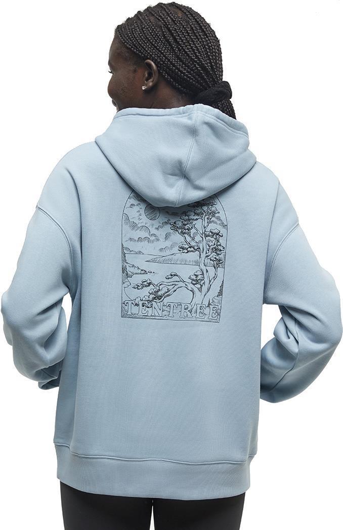 Tentree Clifftop Hoodie - Womens - blue haze / meteorite black 1