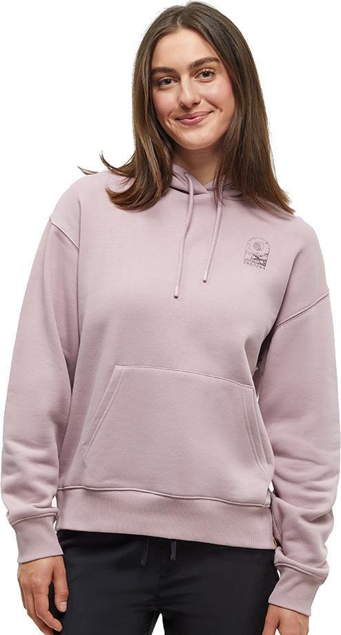 Tentree Clifftop Hoodie - Womens - vintage mauve / meteorite black 1