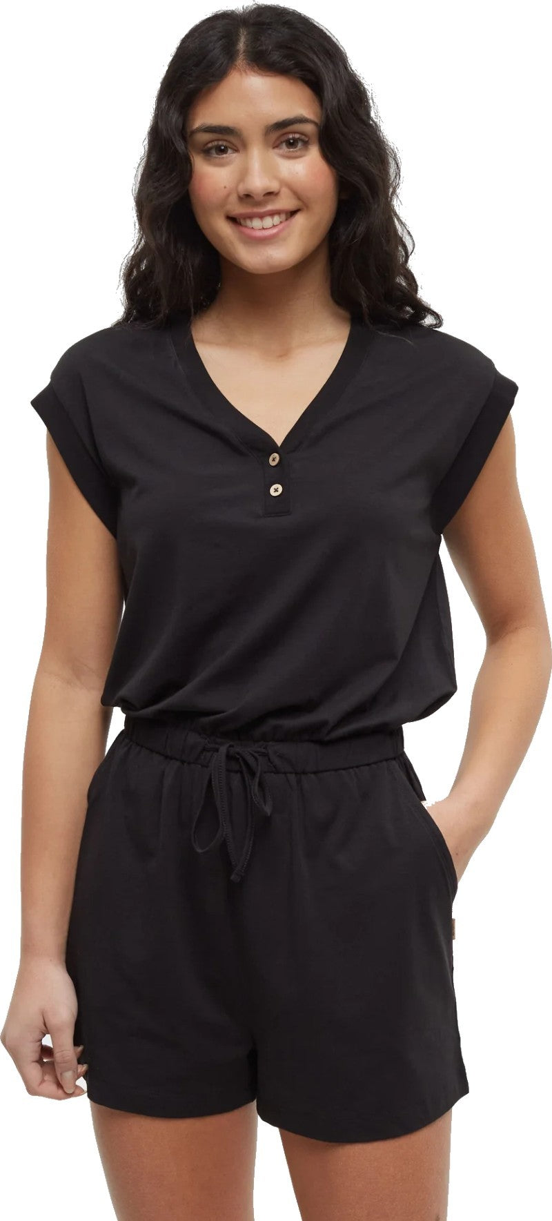 Thetis Romper - Womens - meteorite black 1