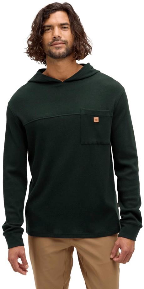 Thom Hooded LS - Mens - dark forest green heather 1