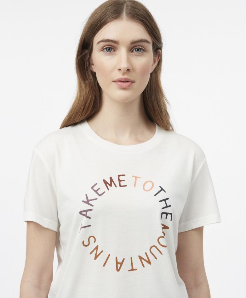 To The Mountains T-Shirt - Womens - cloud white 1