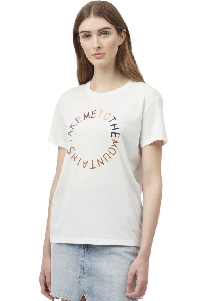 To The Mountains T-Shirt - Womens - cloud white 1