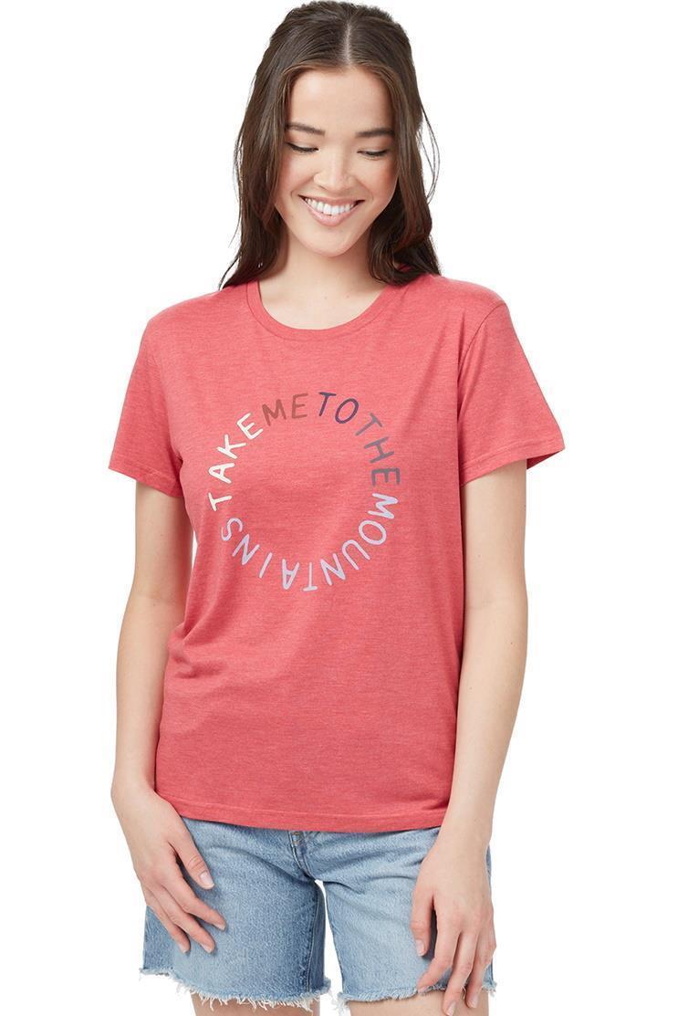 To The Mountains T-Shirt - Womens - desert red heather 1