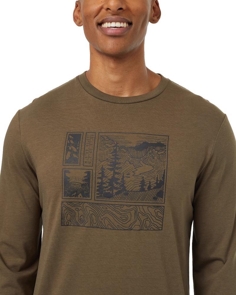 Topography Stamp LS - Mens - tundra / meteorite black 1