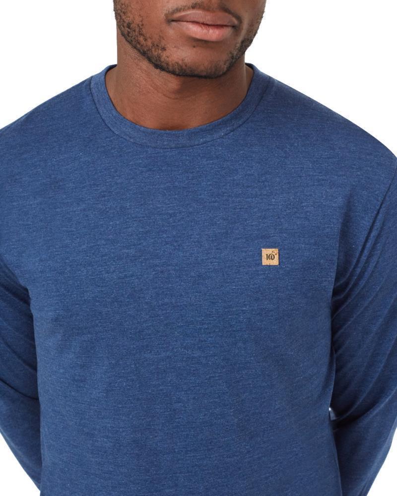 TreeBlend Classic LS - Mens - dark ocean blue heather 1