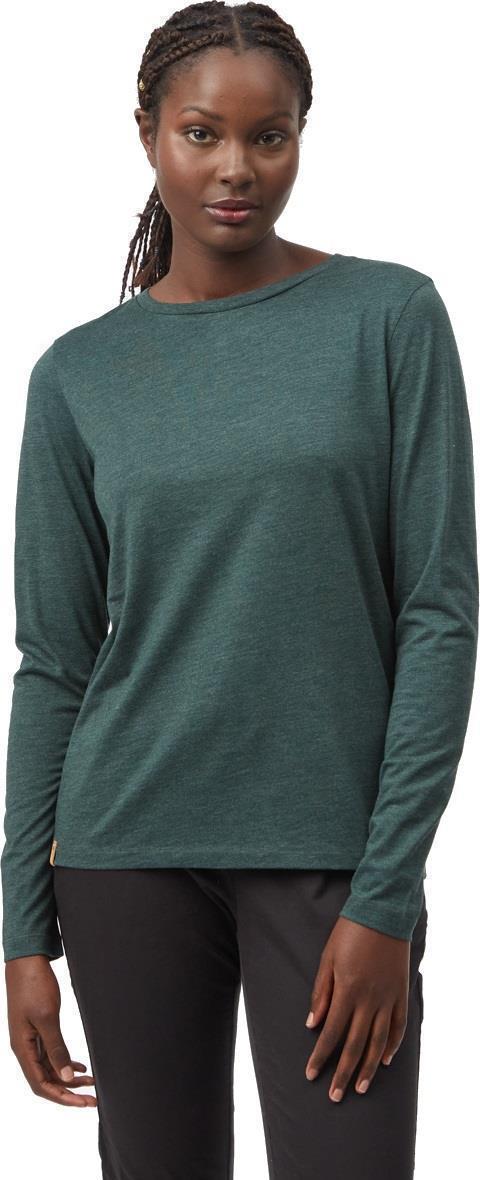 TreeBlend LS T-Shirt - Womens - Dark Forest Green Heather 1