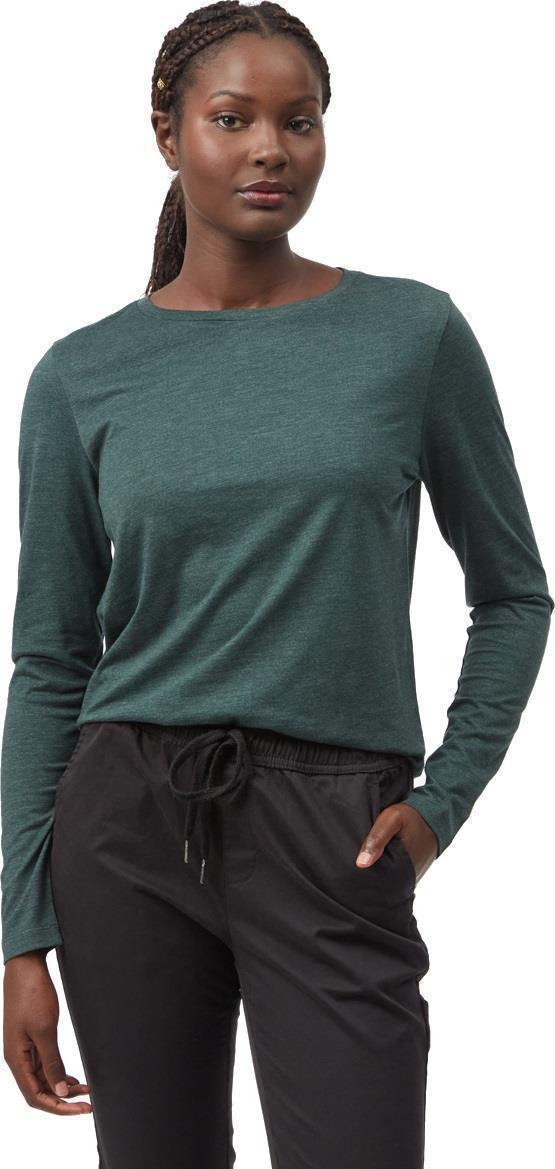 TreeBlend LS T-Shirt - Womens - Dark Forest Green Heather 2