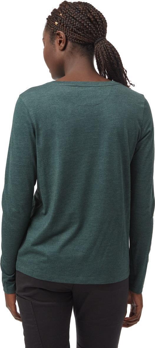 TreeBlend LS T-Shirt - Womens - Dark Forest Green Heather 3