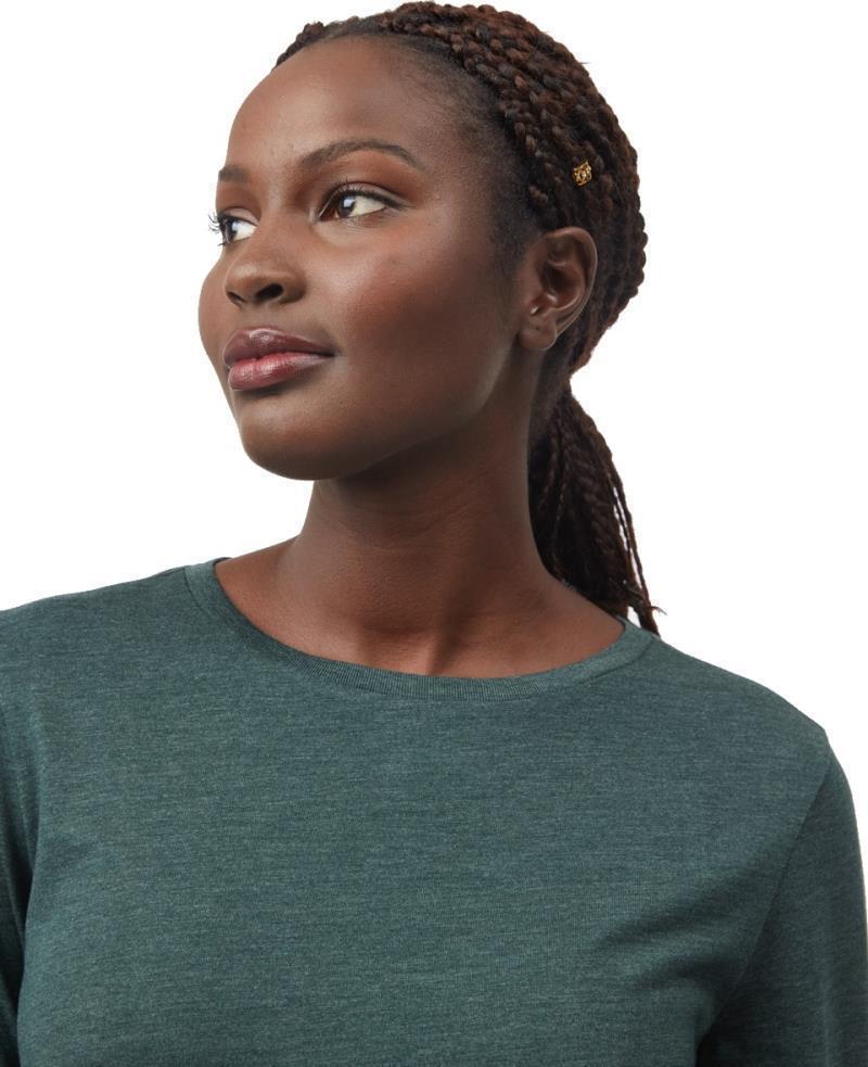 TreeBlend LS T-Shirt - Womens - Dark Forest Green Heather 4