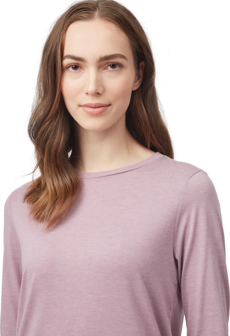TreeBlend LS T-Shirt - Womens - Lilac Chalk Heather 3