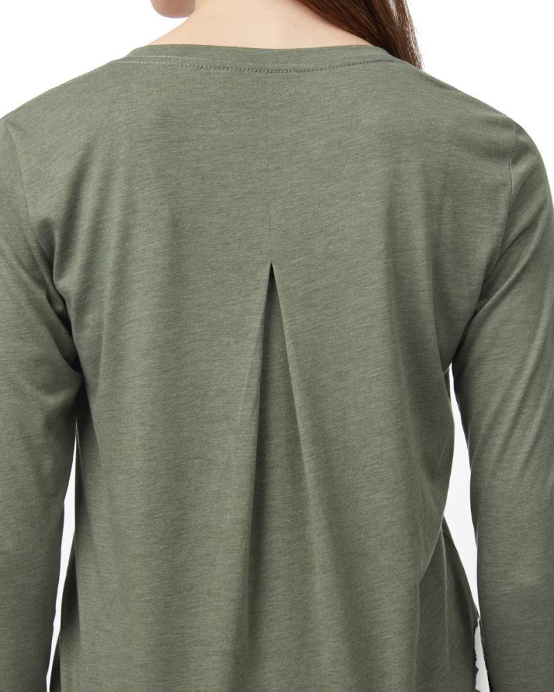 TreeBlend V-Neck LS T-Shirt - Womens - Agave Green 4