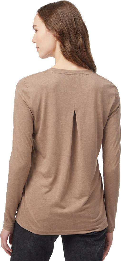 TreeBlend V-Neck LS T-Shirt - Womens - Pine Bark 2