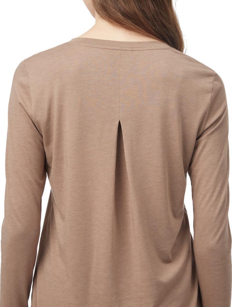 TreeBlend V-Neck LS T-Shirt - Womens - Pine Bark 4