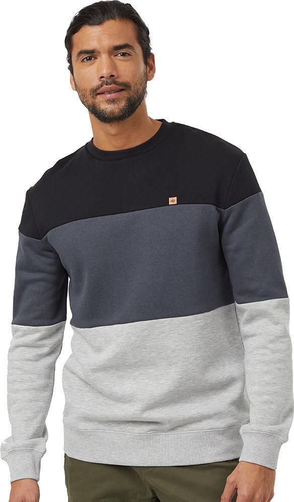 TreeFleece Blocked Classic Crew - Mens - Meteorite Black / Graphite / Hi Rise Grey Heather 1