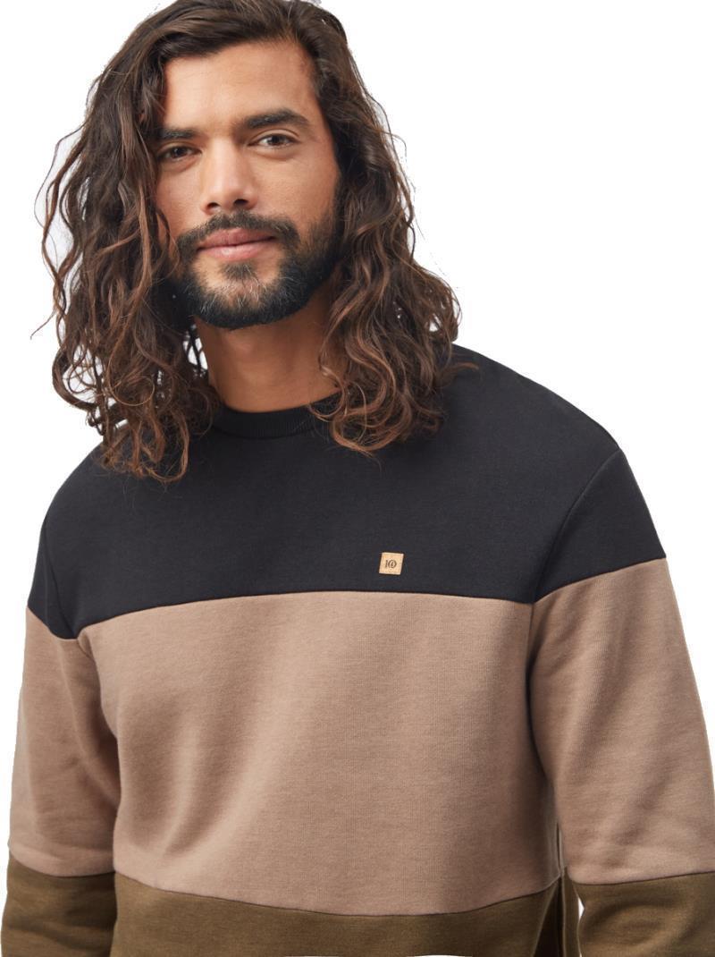 TreeFleece Blocked Classic Crew - Mens - Meteorite Black / Pine Bark / Uniform Green 2