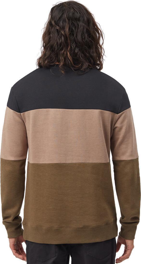TreeFleece Blocked Classic Crew - Mens - Meteorite Black / Pine Bark / Uniform Green 4
